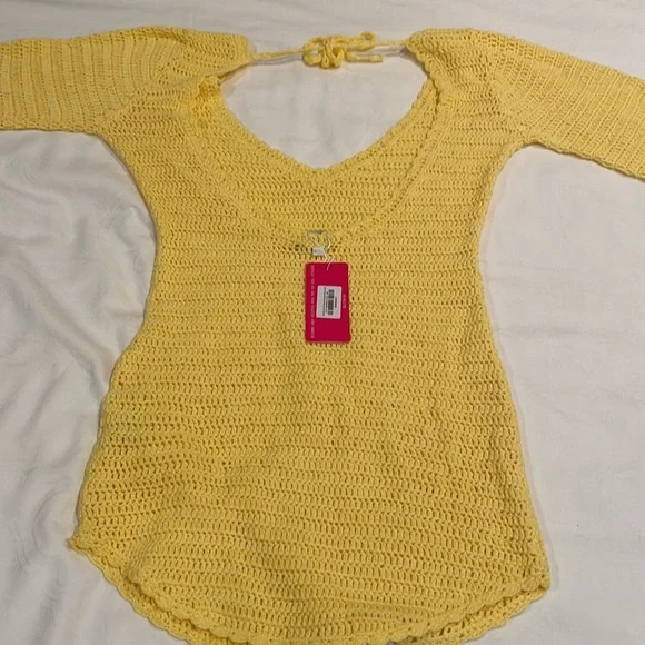 Backless Yellow Dress - Picture 3 of 3